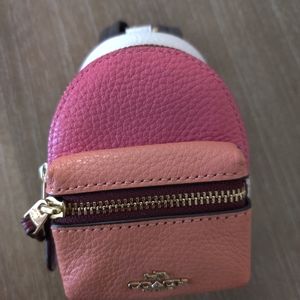 Coach backpack keychain